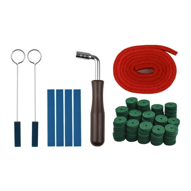 EIMELI Piano Tuning Tools Professional Piano Tuning Hammer Wrench Lever Tool Kit with Strip Rubber Mutes Felt Balance Rail Punchings Piano Instrument Turning Maintenance Fastening Tool