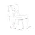 thumbnail image 3 of East West Furniture Dublin 5-piece Wood Dining Set in Mahogany/Light Beige, 3 of 11
