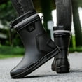 thumbnail image 4 of AUXDIQ Wellington Boots Men Mid-calf Wellies Waterproof Rain Boots Outdoor Garden Shoes, 4 of 6