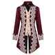 thumbnail image 2 of Chaqueta gótica victoriana steampunk para hombre, frac de terciopelo morado retro para cosplay, uniforme medieval, tela renacentista para Halloween, 2 of 5