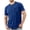Navy, variant on Men's T-Shirts, Cotton Basic Short Sleeve Crew Neck Tee with Pockets Navy Size 3XL