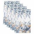 thumbnail image 2 of Blue Eucalyptus Coastal Kitchen Towels Set of 4, Beach Starfish Shell Nautical Absorbent Dish Towels for Kitchen, Microfiber Hand Towel, Quick Drying Tea Towel for Cleaning Decorative Dishcloths, 2 of 7