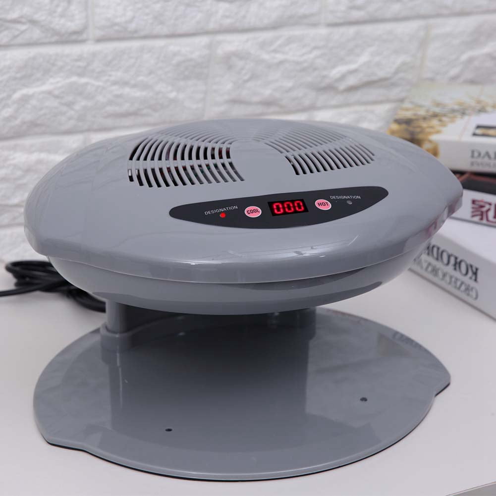 BIMZUC 2-in-1 Cool and Warm Air Blow Temperature Sensor Nail Polish Dryer Machine, Professional 400W Nail Dryer with Automatic Sensor, Salon Quality Fast Curing for All Nail Types, Grey EU Plug 220V