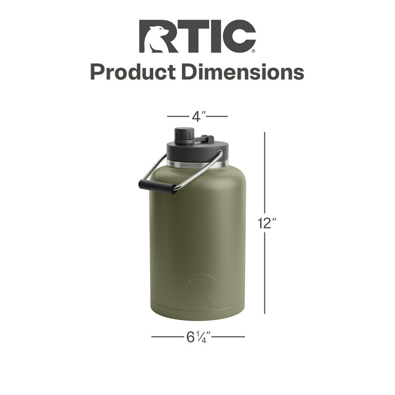 ［未使用品］ RTIC　1 GALLON JUG ：　　ワン　ガロン　　ジャグ RTIC One Gallon Beverage Water Cooler Jug, Durable Stainless