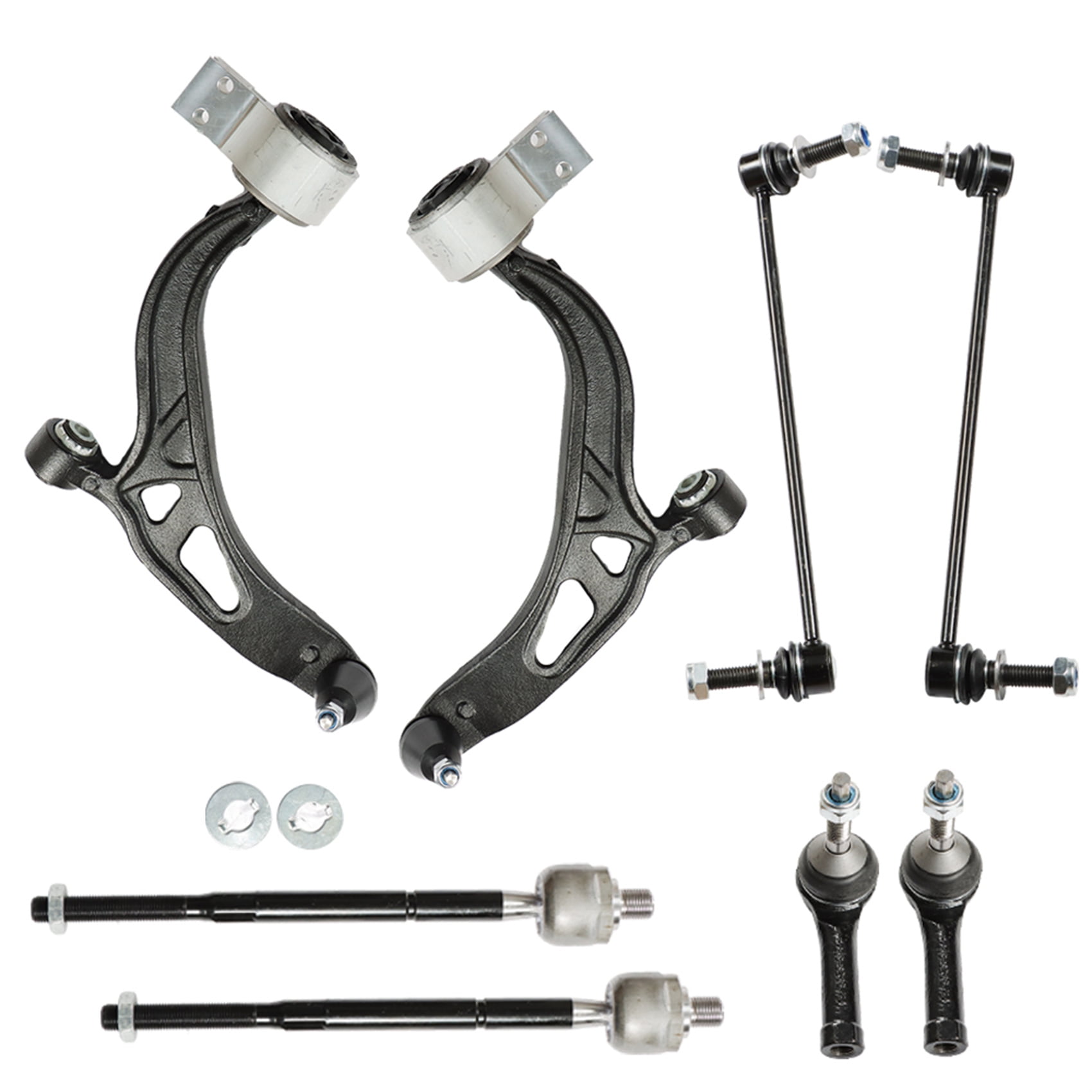 LABLT 8pc Steering Suspension Kit Front Lower Control Arms Ball Joint