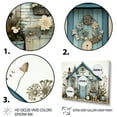 thumbnail image 3 of Designart "Tranquil Blue Beach House Collage" Landscapes Framed Wall Art - Coastal Blue Landscape Cottage Bedroom Framed Canvas Wall Art, 3 of 6