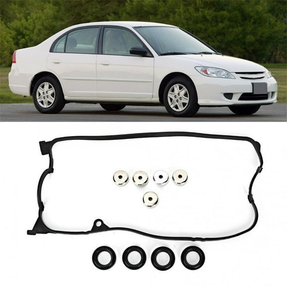 Furulu Valve Cover Gasket Set For 2001-05 Honda Civic 1.7L SOHC D17A1 D17A2 D17A6 D17A7