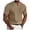 Khaki, variant on Men's Muscle V Neck Slim Fit Short Sleeve Casual Tee Shirts Comfy Tee Tshirts for Men