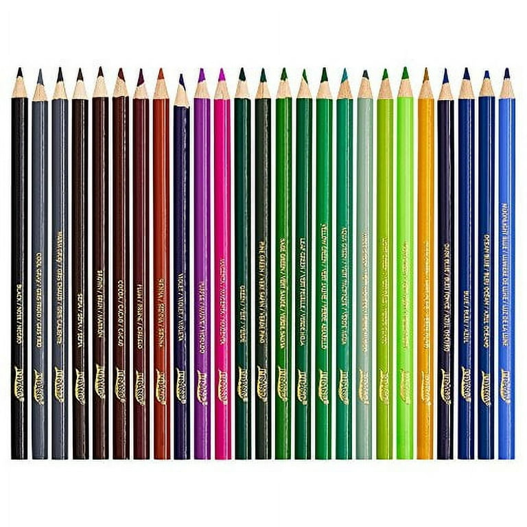 Prang Thick Core Colored Pencil Set, 3.3 Millimeter Cores, 7 inch Length, 36 Pencils, Assorted Colors (22360)