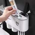 thumbnail image 5 of Toothbrush Holder - Wall Mounted Toothbrush Holder - Automatic Toothpaste Dispenser, 5 of 5