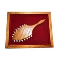 thumbnail image 1 of Koa Shadow box w/ Lei O Mano 22"X 18" - Red Velvet - Made In Hawaii | #koasb01, 1 of 1
