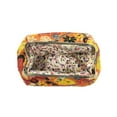 thumbnail image 4 of Wrapables® Canvas and Embroidered Floral Coin Purse Clutch Wallet (Set of 2), Orange and Sky Blue, 4 of 8