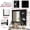 0116B#Black, variant on DUOSONG Wall Mounted Bathroom Storage Cabinet, Medicine Cabinets With Large Mirror Door, Adjustable Shelves And Three Open Storage Levels(Not Include Bathroom Vanity ) White MDF+glass Bath & Faucets