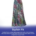 thumbnail image 6 of Animal and Feather Print Long Maxi Dress for Women, Lightweight Sleeveless Summer Sundress - Large, 6 of 8