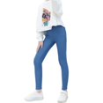 thumbnail image 5 of GYRATEDREAM Girls Leggings High Waisted Kids Compression Yoga Pants Stretch Running Dance Tights for Teen School Workout for 12-13Y Blue, 5 of 7