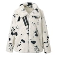 thumbnail image 4 of Abrigos cálidos de invierno para mujer Abrigo de imitación Chaqueta de imitación peluda cálida Ropa de abrigo de manga larga Pompotops  qwe16391, 4 of 9