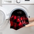 thumbnail image 6 of Fleece Throw Blankets, Buffalo Plaid Throw Blanket for Couch Sofa Bed, Soft Warm Fuzzy Cozy Plush Checkered Christmas Blanket, Lightweight Farmhouse Decor (Red & Black) Red and Black Plaid, 6 of 7