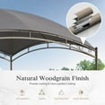 thumbnail image 5 of Alpha Joy 10'x13' Outdoor Gazebo Galvanized Iron Gazebo Canopy for Patio, Backyard, Deck and Lawn, Gray, 5 of 9