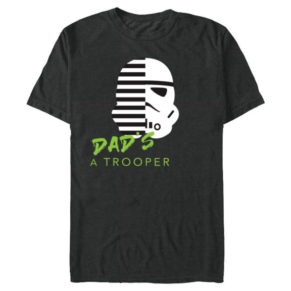 Star Wars Stormtrooper Dad's a Trooper - Short Sleeve Blended T-Shirt for Adults - Customized-Dark Heather