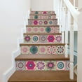 thumbnail image 1 of 24pcs Tile Sticker Self Adhesive Floral Pattern PVC Waterproof Stickers For Kitchen, Bathroom, 1 of 8