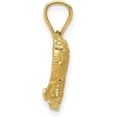 thumbnail image 2 of Solid 10K Yellow Gold Diamond-cut Lion Pendant - 15mm, 2 of 6