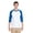 White/ Royal, variant on Gildan G570 Adult Heavy Cotton 3/4-Raglan Sleeve T-Shirt
