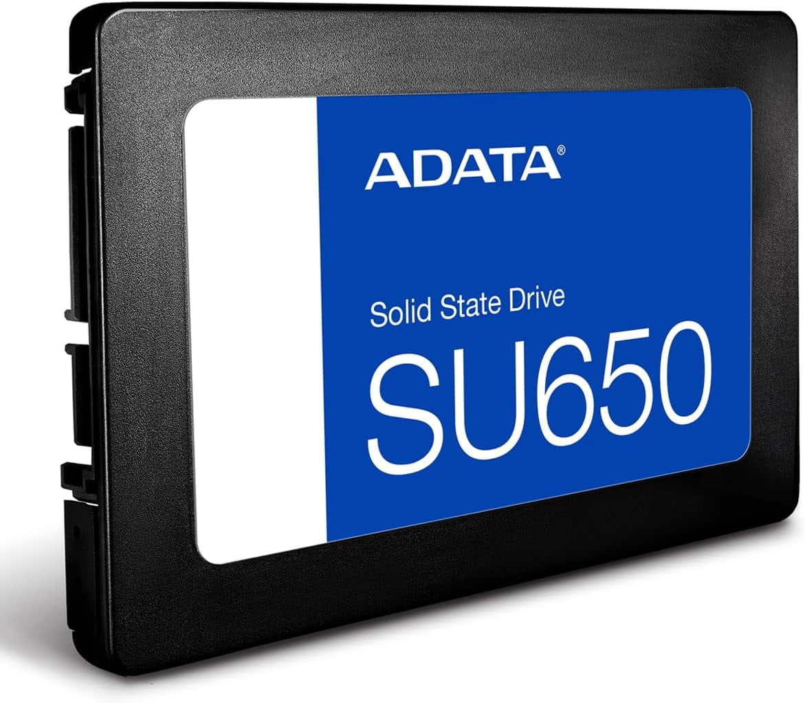ADATA SU650 512GB Internal SSD 2.5” SATA III Solid State Drive, 3D NAND, Up to 520MB/s, Model ASU650SS-1TT-R