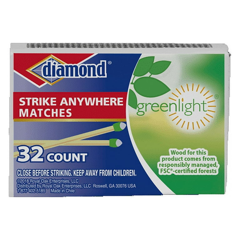 Diamond Greenlight Kitchen Small Box Matches, 10 Pack, 320