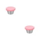 thumbnail image 2 of Bewildely Recipiente para aderezo para ensaladas a prueba de fugas con tapas coloridas, tamaño portátil para recipiente para salsa On Go, color Rosa 2Conjunto, 2 of 6