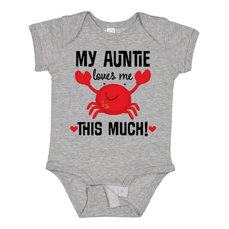 

Inktastic My Auntie Loves Me Nephew Gift Baby Boy or Baby Girl Bodysuit