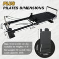 thumbnail image 2 of CazToi Foldable Reformer Pilates Machine with Adjustable Reformer Heights Pilates Equipment with Piano Wire Spings and Jump Boards, 2 of 7