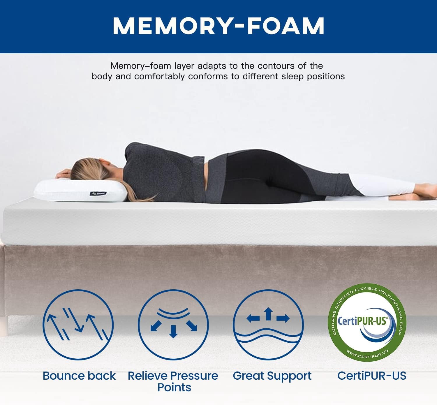 BestMassage Cooling Full Medium Firm Gel Memory Foam Mattress