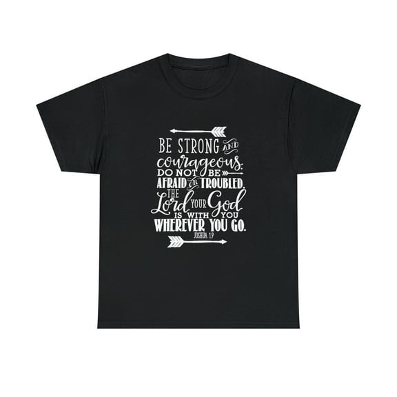 Joshua 19 Christian Bible Verse Pink T-shirt