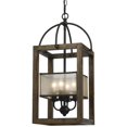thumbnail image 1 of Lustre Rond en Bois/métal 60W X 4 Mission, 1 of 1