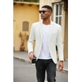 thumbnail image 6 of COOFANDY Mens Blazers and Sport Coats Regular Fit Blue Blazer Two Button Lightweight Suit Jacket, 6 of 10