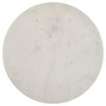 thumbnail image 4 of 24 Inch Accent Coffee Table- White Marble Top- C Base- Black Metal Finish, 4 of 5