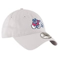 thumbnail image 3 of Men's New Era Stone Fresno State Bulldogs Four Paw Dog 9TWENTY Adjustable Hat, 3 of 5