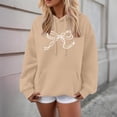 thumbnail image 4 of WCJM Gifts of Hoodie Women Bow Cute Hoodie for Hoodies Trendy Sweatshirt Print Casual Pullover Sweatshirts Women's Hoodies & Sweatshirts, 4 of 6