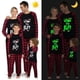 thumbnail image 2 of Pijama familiar a juego de Navidad, luminoso, brillante, lo que el elfo negro, conjunto de pijamas, 2 of 3