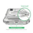 thumbnail image 6 of onn MagSafe Compatible Rugged Phone Case with Kickstand for iPhone 17 - Clear, 6 of 8