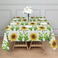 thumbnail image 2 of Sunflower Square Tablecloth 42x42in(107x107cm) – Waterproof Polyester Printed Table Cover, Wrinkle Resistant & Washable for Kitchen Dining Picnic Party Decor, 2 of 6