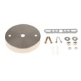 thumbnail image 2 of kusrkot 5xCeiling Plate Straight Edge Base Pendant Light Accessories Nickel, 2 of 9
