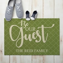 Be Our Guest Personalized Doormat