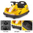 thumbnail image 4 of VOLTZ TOYS 12V Kids Bumper Car, Indoor & Outdoor 2 Modes, 360°Rotation Electric Ride On Car Dual Motors w/ Parent Remote Control and Customized Stickers(Yellow), 4 of 10