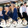 thumbnail image 6 of Graduation Party Supplies – 6 Glitter Cake Cup Liners & 6 Toppers with GRAD Design – Easy Cupcake Decorations for Grad Celebrations, School Parties, and Small Gatherings, 6 of 6
