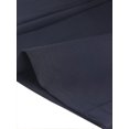 thumbnail image 5 of Allegra K Pantalones Largos Rectos De Trabajo Con Dobladillo Con Abertura Y Botones Para Mujer Azul marino oscuro L, 5 of 5