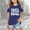 Blue, variant on Girls T Shirts Graphic Short Sleeve Tshirts Shoulder Cut-Out Casual Crewneck Basic Tees Girls Clothes Size 9-10 Years