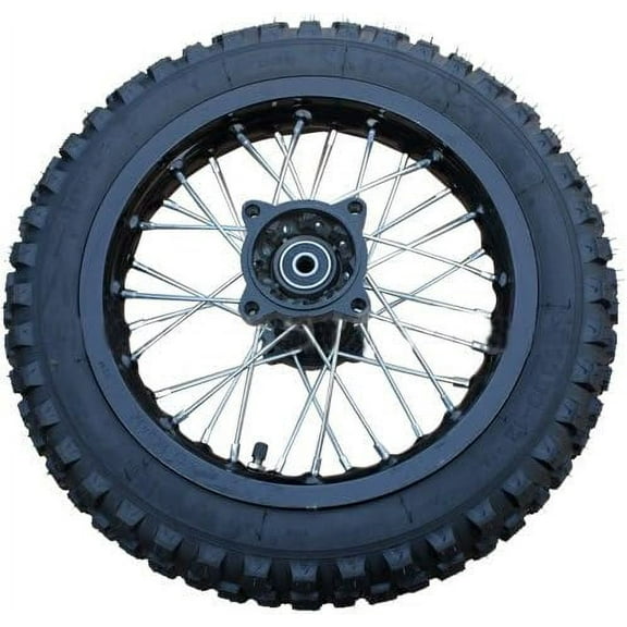 X-PRO 12" Rear Wheel Dirt Bikes Tire with 12mm Bearing Assembly