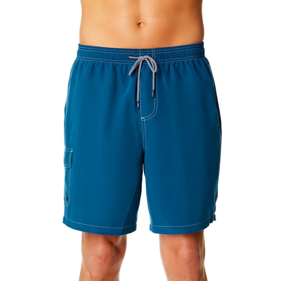 Chaps Men's & Big Men's Swim Trunks with UPF50 , 8" Inseam, Sizes S-3XL