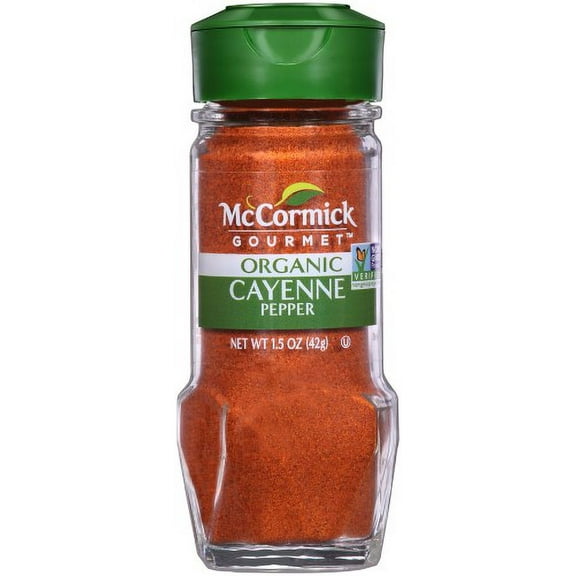 McCormick Gourmet Organic Cayenne Red Pepper 1.5 oz (Pack of 8)
